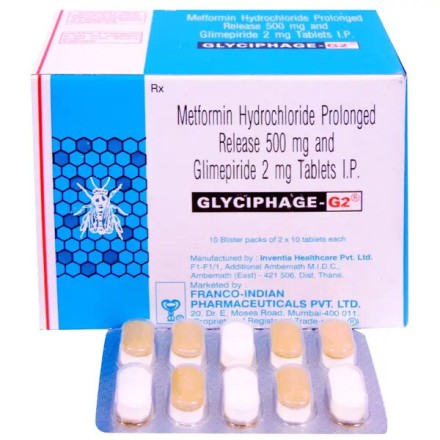 Glyciphage-G 2 mg Tablet